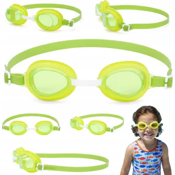 Plavecké brýle Profesionální plavecké brýle pro děti na bazén zelené 3+