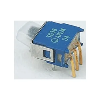 vypínač Posuvný spínač Plošný spoj Jednopólový jednopolohový (SPST) Zap-vyp-zap 400 mA při 20 V, typ ovladače: posuvný