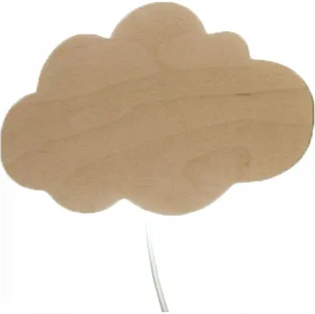 Lampička Nástěnná lampa woodwedding.pl integrovaný LED zdroj hnědá