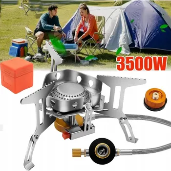 Turistický vařič PLYNOVÝ HOŘÁK TURISTICKÝ VAŘIČ SKLÁDACÍ PIEZO + ADAPTÉR 7/16 na BAJONET