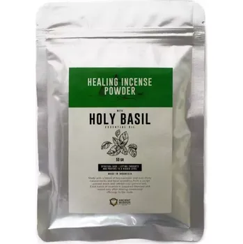 Čajovna AWM, Ltd, S3 8AL Léčivý Kadidlový Prášek - Svatá Bazalka Tulsi 50g