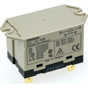 Relé Relé bez blokování SPNO Montáž do panelu 120V ac G7L