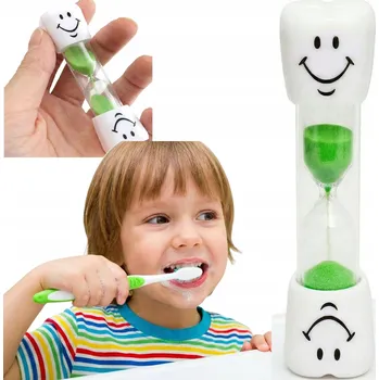 Hodiny Přesýpací hodiny na čištění zubů Timer ZOUBEK Hodiny OBLIČEJ barevný časovač