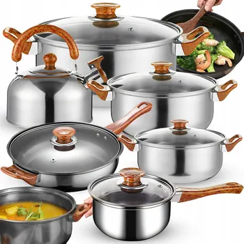 Hrnec Sada hrnců RETOO nerezová ocel 11 ks.