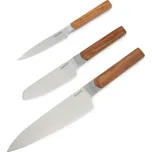 BergHOFF DiNA Ion sada nožů z nerezové oceli, jasanové dřevo, 3 ks 1315075