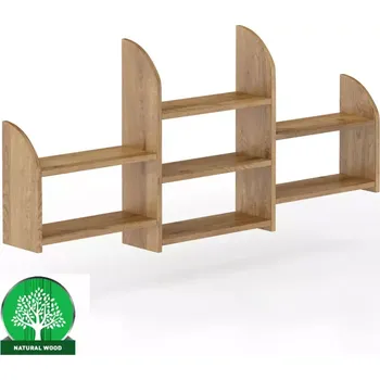 Obývací stěna Polička borovice PK102-150x69x19 dub