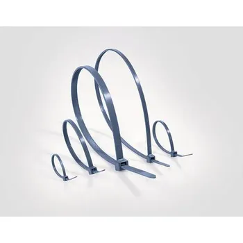 Stahovací páska HellermannTyton 111-01665, MCTPP30R-PPMP-BU, stahovací pásky, modrá, 100 ks