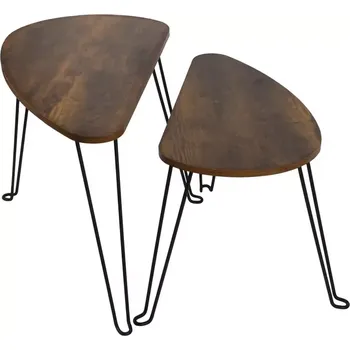 Obývací stěna Konferenční Stolek Loft 8621 E dark vintage wood