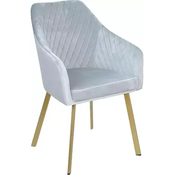 Jídelní židle Židle Montana světle šedá/nohy zlaté