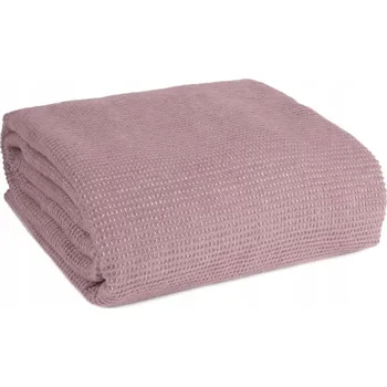 Prostěradlo Deka Eurofirany bavlna 220 cm x 200 cm růžová