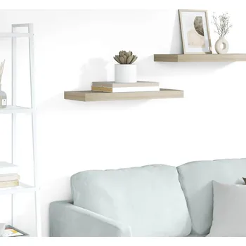 police zahrada-XL Plovoucí nástěnná police dub 60 x 23,5 x 3,8 cm MDF 323874