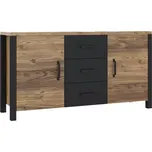 Komoda Olin 26 appenzeller fichte/černá