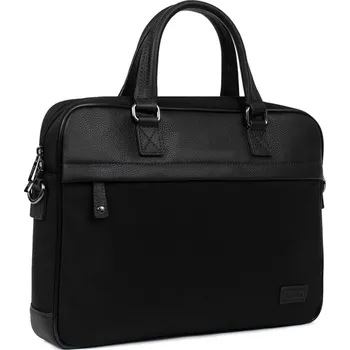 Luxusní kožená taška na notebook Fagola black