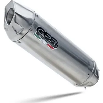Výfuk pro motocykl Koncovka výfuku Slip-on GPR FURORE-X INOX K.118.FXSC Matná černá zahrnuje spojovací svod a odnímatelný dB killer