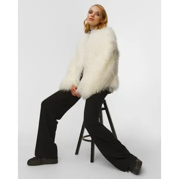 Vlněný Dámský Kožíšek Stand Studio Charlotte V Krémovém Barevném Provedení 665857003-96000