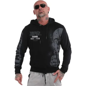 Pánská mikina Pánská mikina s kapucí Yakuza HOB 90013 black velikost: 4XL