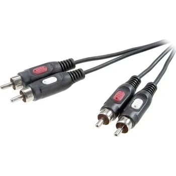 Audio kabel SpeaKa Professional SP-7869764 cinch audio kabel [2x cinch zástrčka - 2x cinch zástrčka] 1.50 m černá