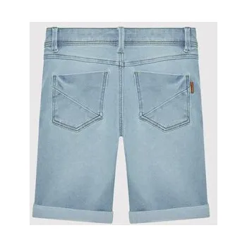Pánské kraťasy NAME IT Džínové šortky 13150022 Modrá Slim Fit 116