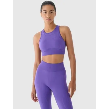 Podprsenka Bezešvá tréninková podprsenka se střední podporou 4F x anna lewandowska 4F 4FALSAW24USBAF169-51S XXS