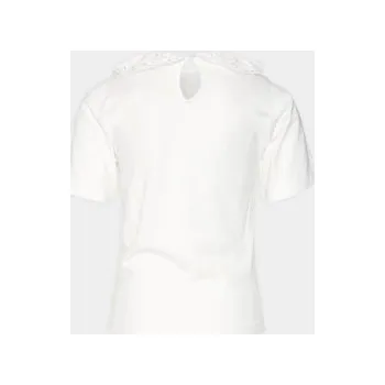 Dámská halenka Vero Moda Girl Halenka Panna 10302398 Bílá Regular Fit 116