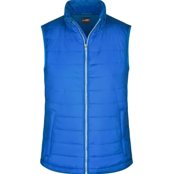 pracovní vesta James & Nicholson Vesta JN 1135, prošívaná, dámská COT02113505001-royal S Modrá královská