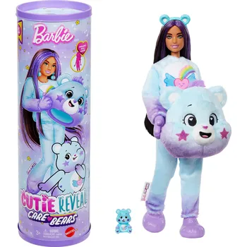 Panenka Mattel Barbie Cutie Reveal Care Bears panenka série 2, fialová JFV61