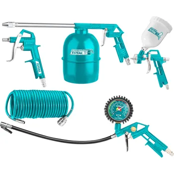 Příslušenství ke kompresoru TOTAL Kompresorová sada, pneu, 5ks TATK053