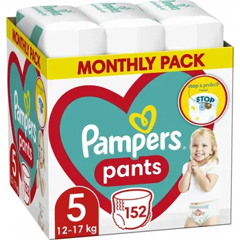 Plenkové kalhoty Pampers Pants 5 152 ks 12-17 kg Plenkové Kalhotky
