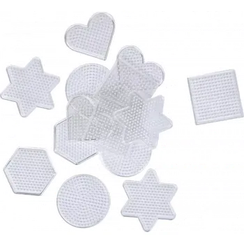 Dětské zboží Playbox podložky pro zažehlovací korálky – sada tvarů 15 ks