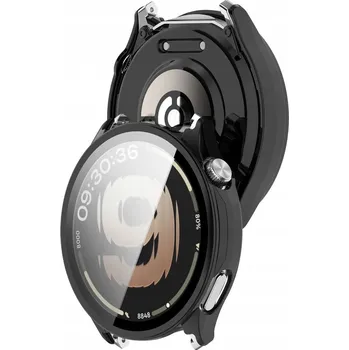 Pouzdro na mobilní telefon Pouzdro s vestavěným sklem Bizon pro OnePlus Watch Lite/Oppo Watch S 45 mm