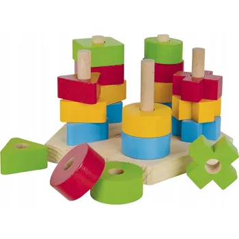 Hračka pro nejmenší EICHHORN dřevěná skládačka, pyramida pro děti