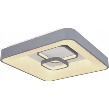 Stropní Svítidlo čtvercový Globo 50 x 10 cm bílý, šedý