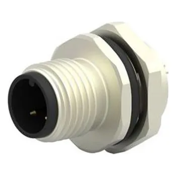 Elektrický konektor Kulatý konektor, počet kontaktů: 3, Zadní, velikost: M12 TE Connectivity, pohlaví kontaktu: Vnější, orientace těla: