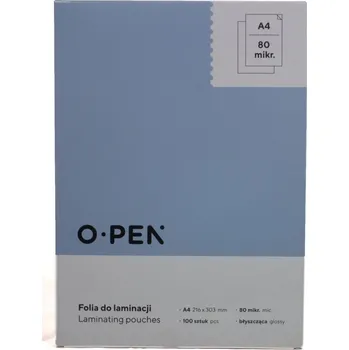 Laminovací fólie Fólie pro laminaci lesklá A4 O-PEN
