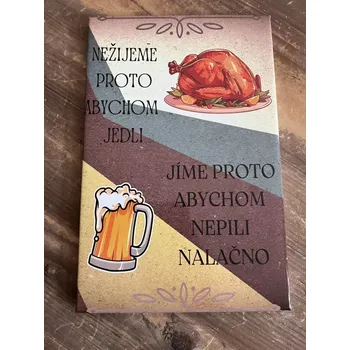 Plechová cedule Plechová cedule Nežijeme proto … 28,5x18,5cm