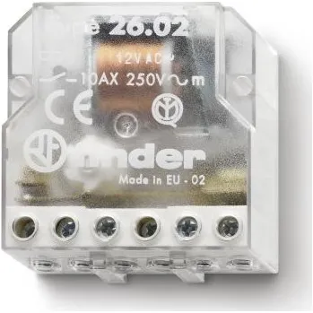 Relé Modulární krokové relé DPST Montáž do panelu 24V ac 26 Series