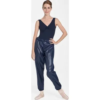 Dívčí oblečení Intermezzo,Šusťákové kalhoty dětské 5000, námořnická modrá 140-152