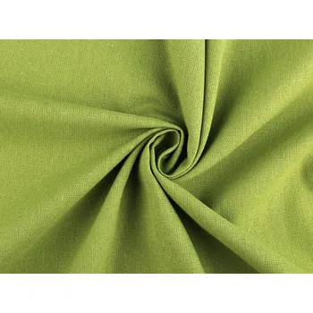 Bavlněná látka / imitace lnu, střední, 22 (43) jablko zelené