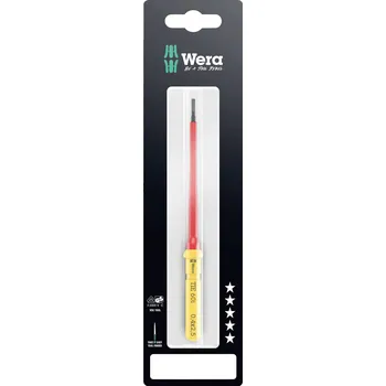 Šroubovák Wera Kraftform Kompakt VDE 60 i 0,4x2,5x157 mm TIE SB pro elektrotechniky plochý výměnné bity s rukojetí 2.5 mm