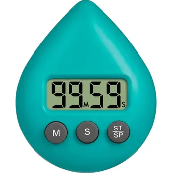 Kuchyňská minutka Voděodolné hodiny s časovačem digitální 8 x 6,5 cm Praktické hodiny s časovým spínačem pro domácnost zelená