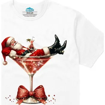 Pánské tričko Pánské tričko Santa Martini (Velikost: S, Barva: Bílá)