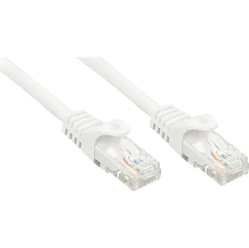 Datový kabel LINDY 48207 RJ45 síťové kabely, propojovací kabely CAT 6 U/UTP 10.00 m bílá 1 ks