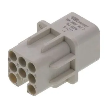 Elektrická zásuvka 3A SD7 F ins Crp 7P 10A 250V Gy