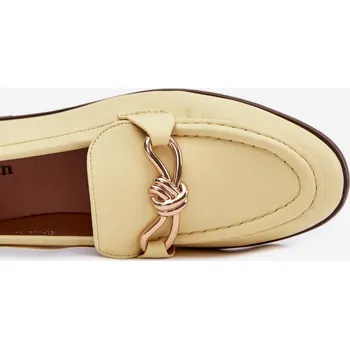 Dámské mokasíny Dámské mokasíny s ozdobným detailem Žluté Rosynne 36