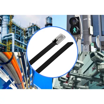 Stahovací páska TRU COMPONENTS TC-12656664 Ocelové stahovací pásky 150 mm 4.6 mm AISI 316 s povrchovou úpravou 10 ks