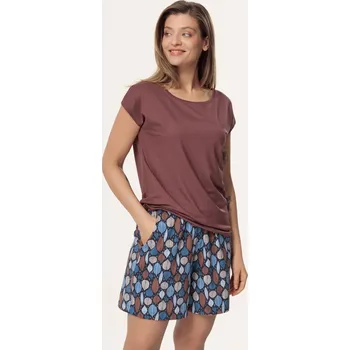 Pánské pyžamo Pyžamo Matilda. Hnědá L