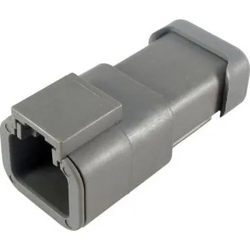 Elektrický konektor Automobilový konektor, počet kontaktů: 2 barva Šedá, Samice, řada: DTP, IP68, počet řad: 1