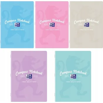 Sešit Čtvereček Oxford CAMPUS PASTEL A5 60 listů s mřížkou a okraji