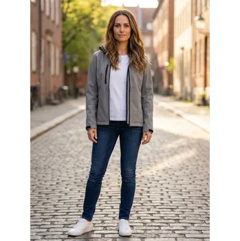 Dámská softshellová bunda Dámská softshellová bunda ALTISPORT NoPrint NP/ALW125 OCELOVĚ ŠEDÁ S