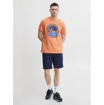 Blend T-Shirt 20715308 Oranžová Regular Fit S